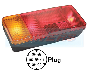 D11482 Rear Nearside Combination Tail Lamp Light Unit For Iveco Daily Tipper 1996 - 2006